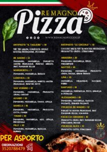 Menu pizze Re Magno
